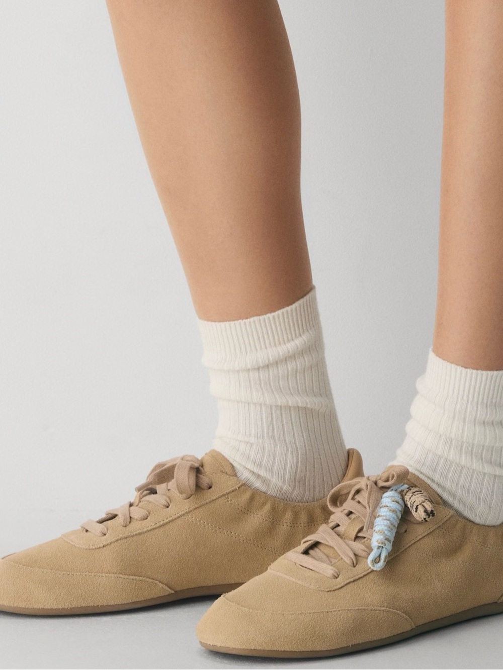 Aritzia x Sperry Slim Jogger-Suede Leather